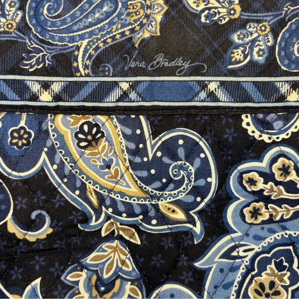 Vera Bradley Black and Gold Paisley 3 Piece Set - Picture 2 of 16